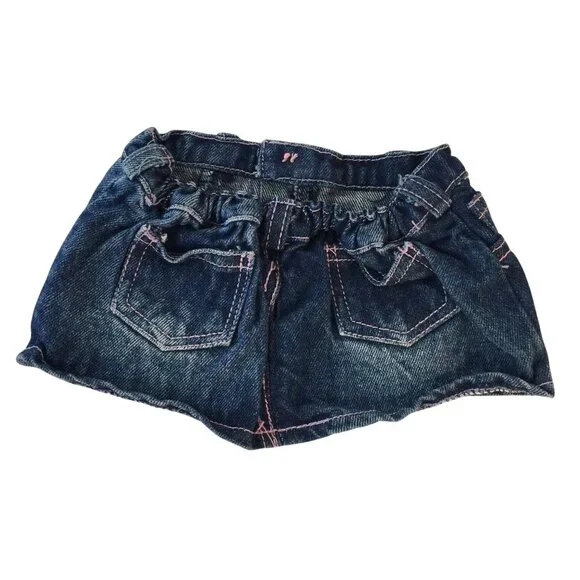 Build A Bear Clothes Pink Floral Shirt & Denim Skirt Sandals Sequin Purse Hanger - Picture 5 of 9